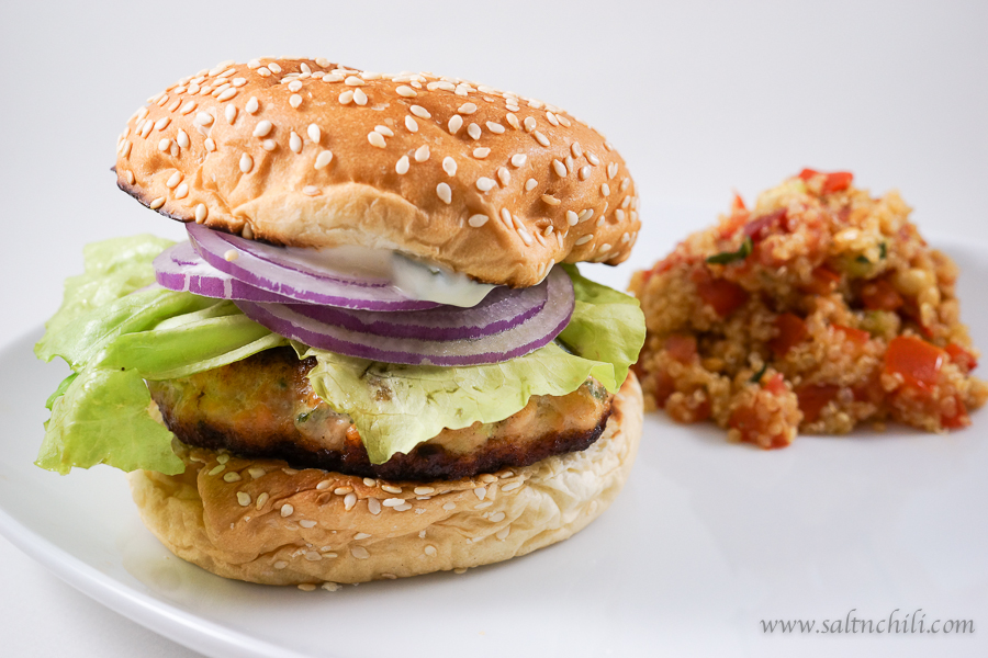 Secret Ingredient Salmon Burger