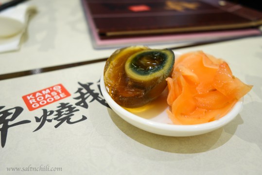 Preserved Egg and Pickled Ginger