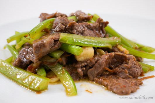 Stir-Fry Beef and Celery with XO Sauce