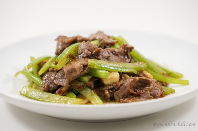Stir-Fry Beef and Celery with XO Sauce