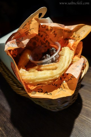 Cali-Mex Churros with Chocolate Sauce