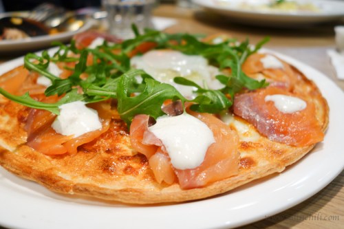 The Point Smoked Salmon Deluxe Pizza