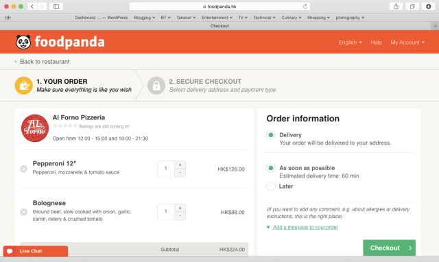 foodpanda food delivery